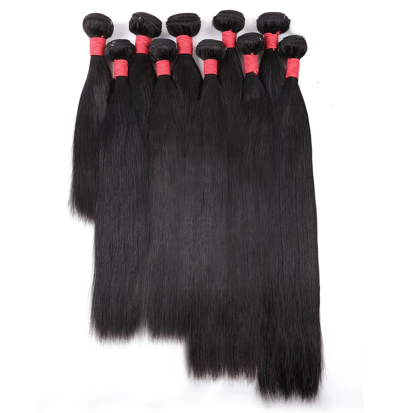 10 Bundles Deal -10A Indian Virgin Hair (Varied Length 12"-22") Straight/Body/Deep