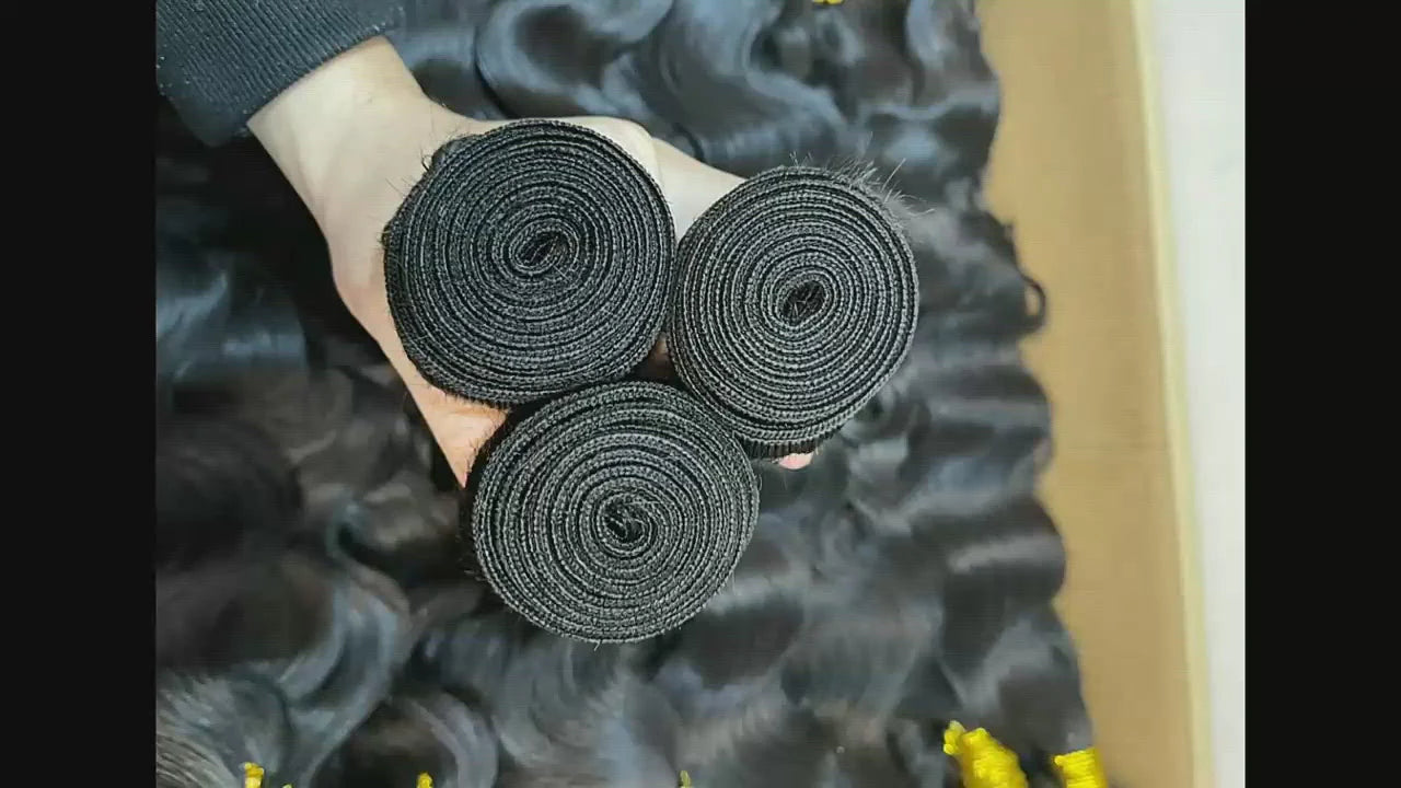 10 Bundles Deal -10A Indian Virgin Hair (Varied Length 12"-22") Straight/Body/Deep