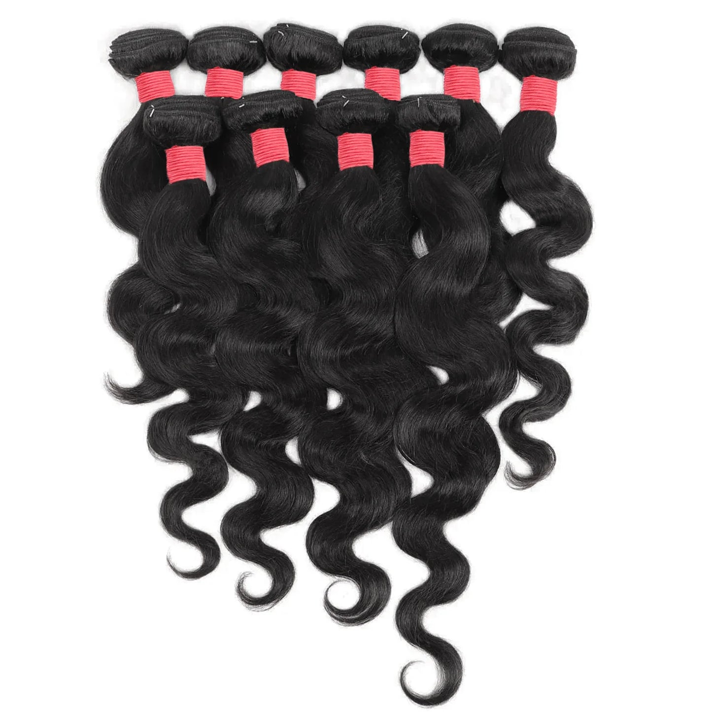 10 Bundles Deal -10A Indian Virgin Hair (Varied Length 12"-22") Straight/Body/Deep