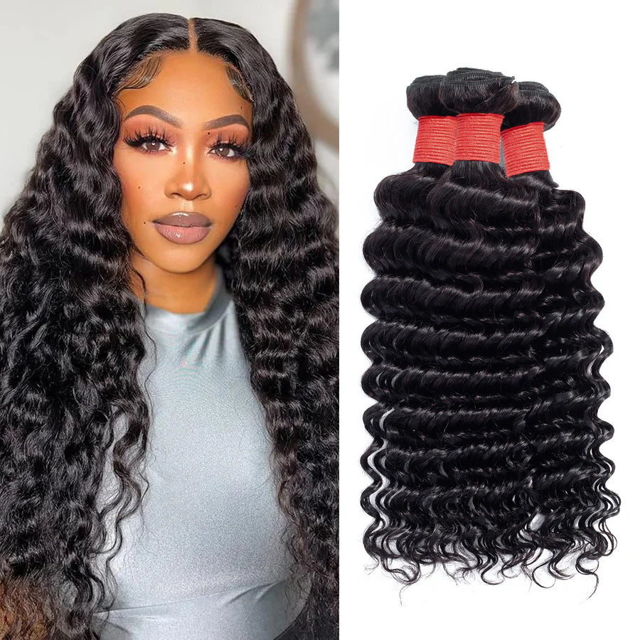 10A Deep Wave Virgin Human Hair Bundle