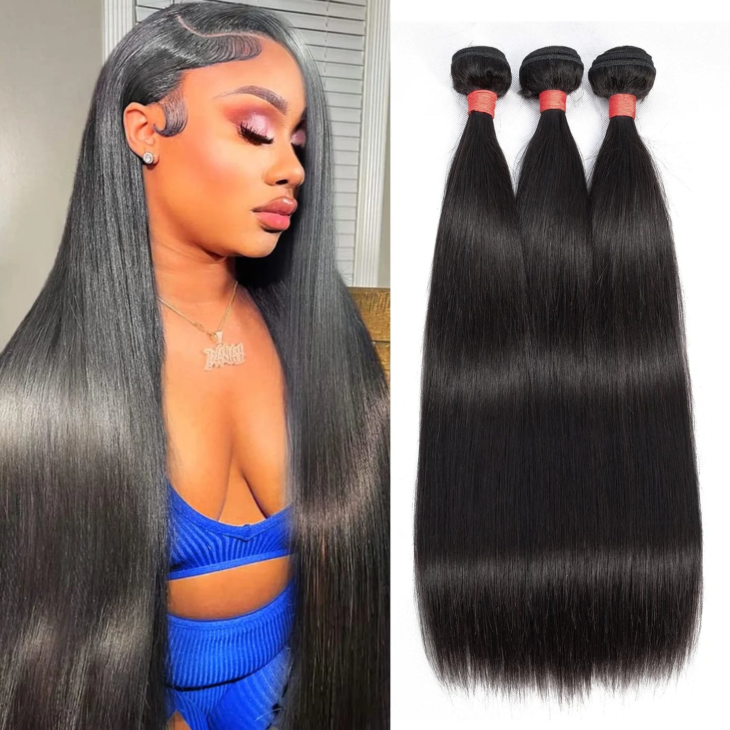 10A Straight Virgin Human Hair Bundle