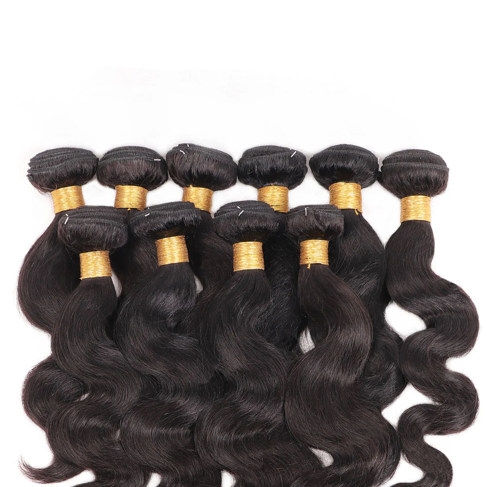 30 Bundles Deal - 10A Indian Virgin Hair (Varied Length 10"-28") Straight/Body/Deep