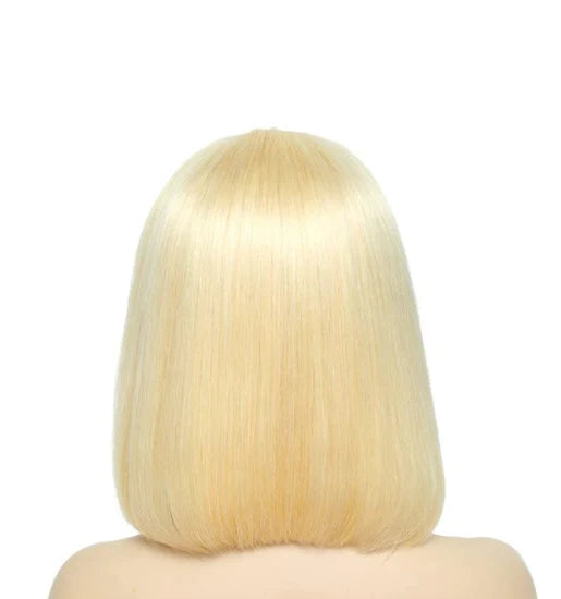 Straight #613 Blonde Bob Wigs 13x4 Lace Front Human Hair Wigs