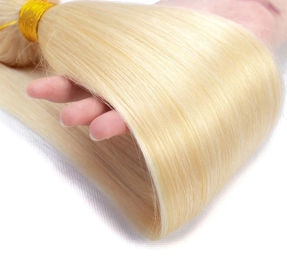 #613 Blonde Straight Bundle 10A Grade Virgin Human Hair