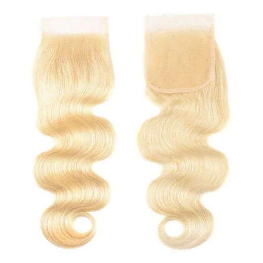 #613 Body wave Blonde HD Lace Closure 4"x4"