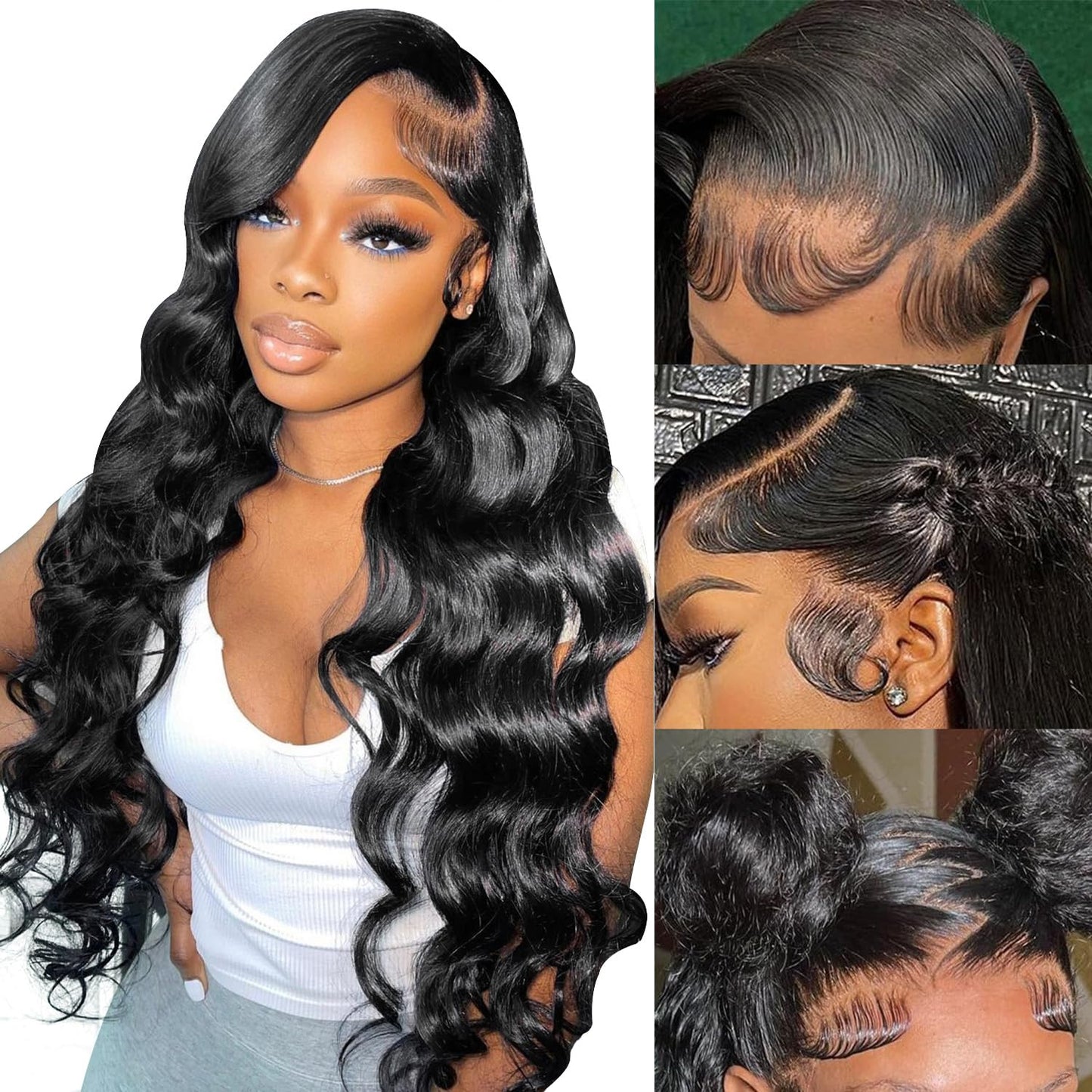 8A Body Wave Wigs 13x4 Lace Front 130% density