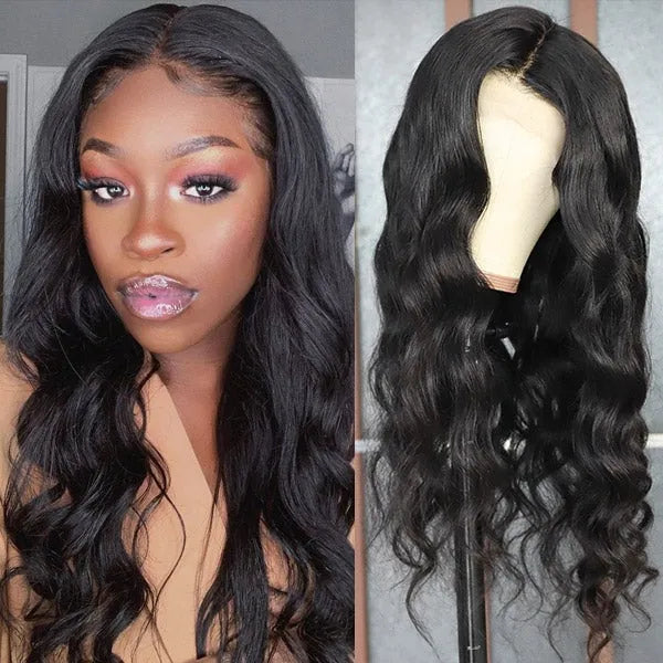 Super HD Lace Body Wave Wigs 13x4 Front 180% Density Pre-Plucked Virgin Human Hair