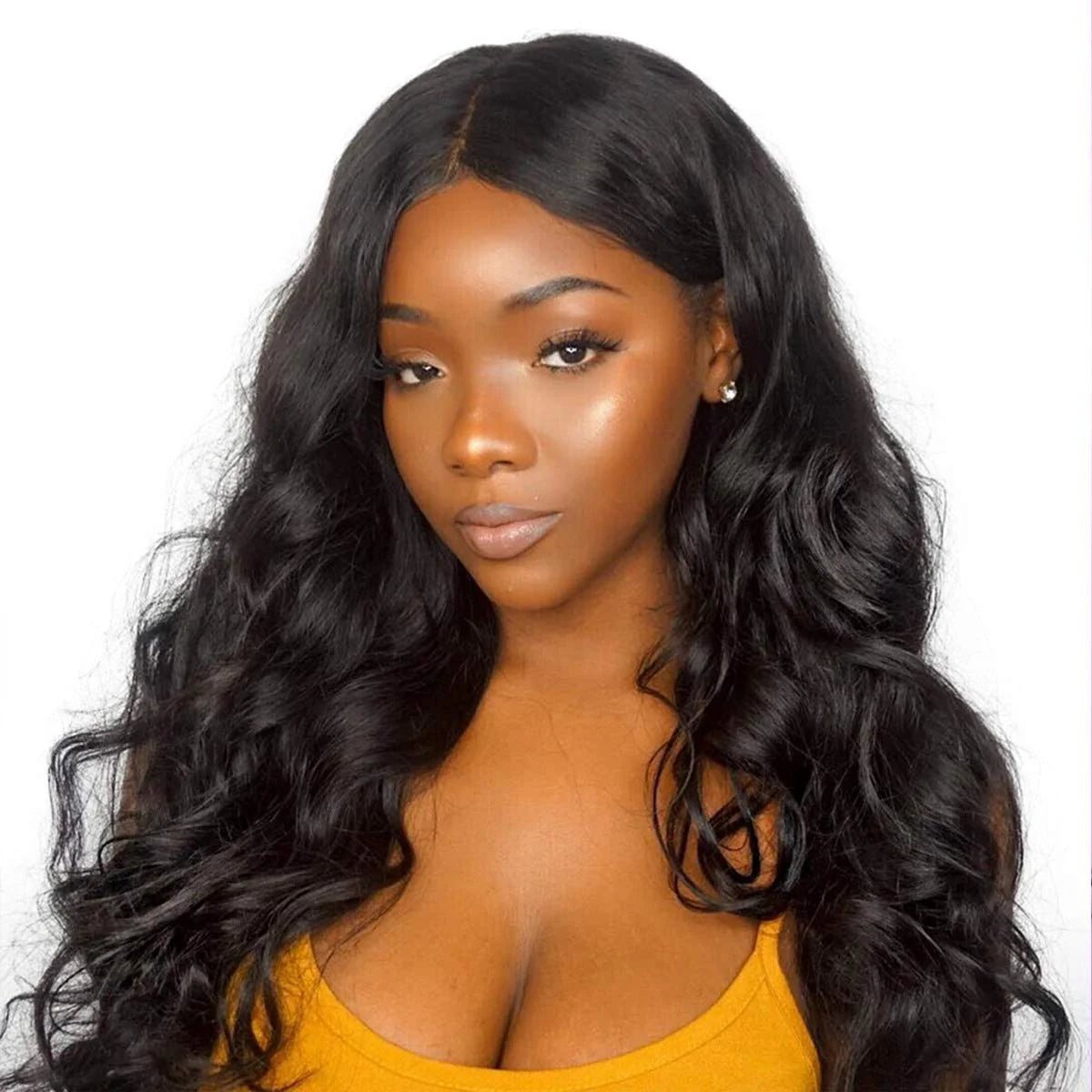 Body Wave Wigs 13x4 Lace Front 150% Density Pre-Plucked Virgin Human Hair