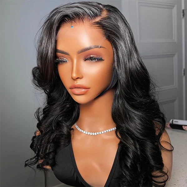 Body Wave 5X5 Lace Closure Glueless Wigs Virgin Human Hair