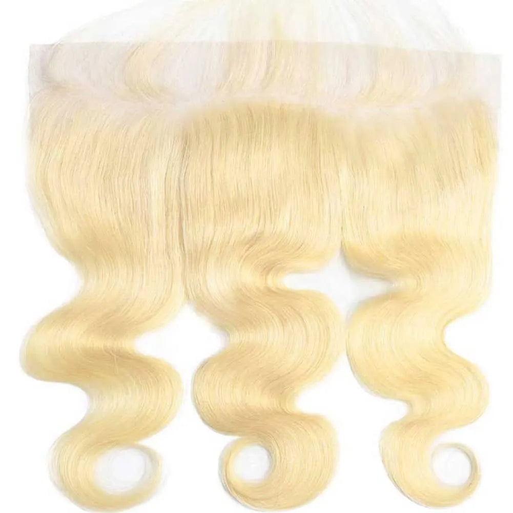 #613 13*4 Body Wave Blonde Human Hair HD Lace Frontal