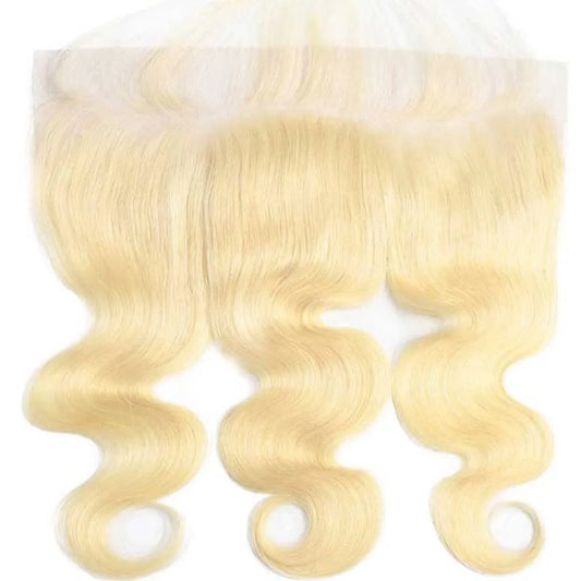 #613 13*4 Body Wave Blonde Human Hair HD Lace Frontal