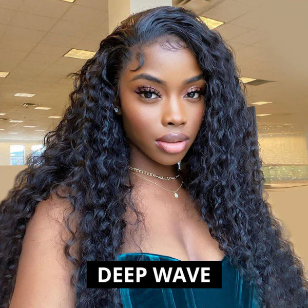 Deep Wigs 5x5 Lace 180% Density Pre-Plucked Virgin Human Hair Glueless Wig