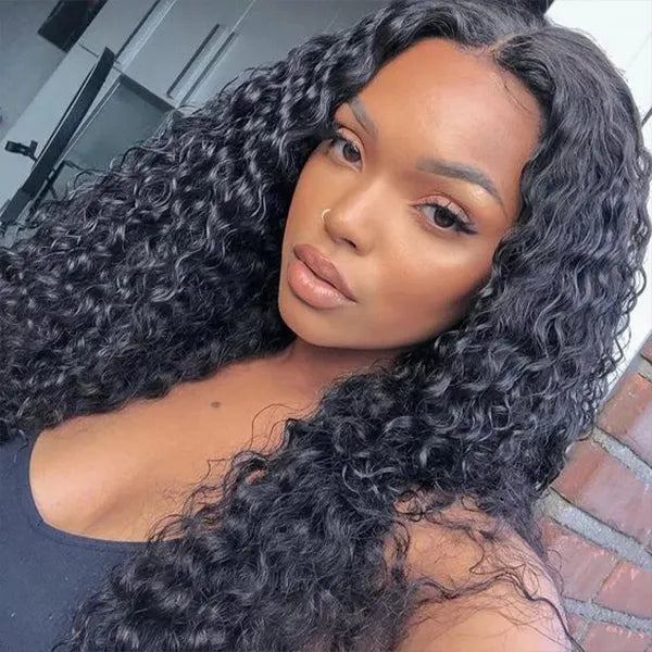 Deep Wave Wigs 13x6 Lace Front 180% Density Pre-Plucked Virgin Human Hair  2 reviews