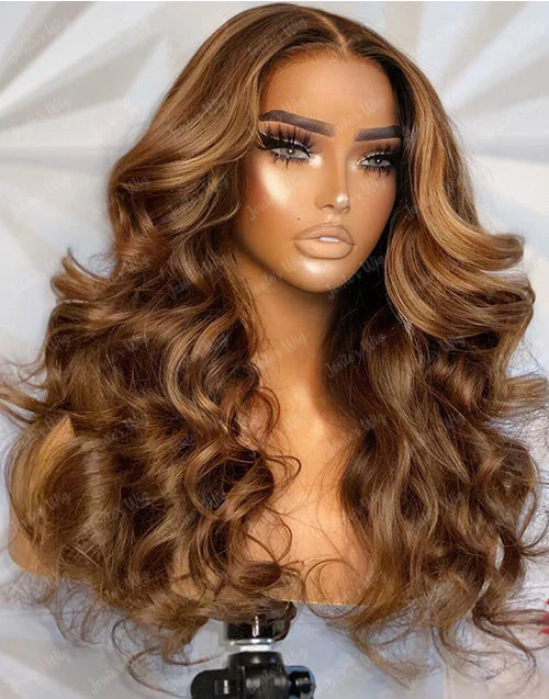 Highlight Honey Blonde 13*4 Loose wavy wigs