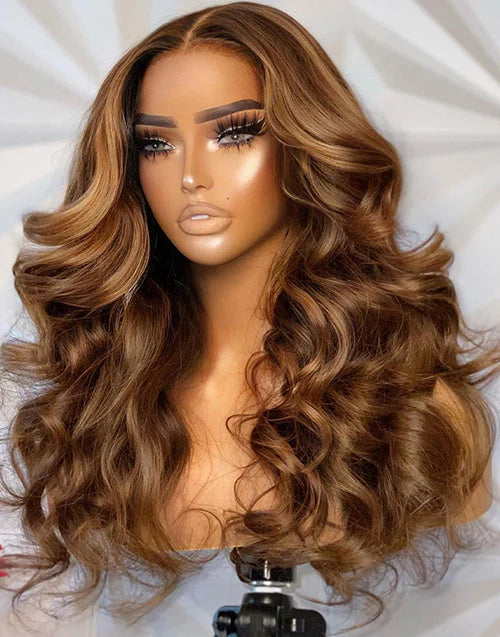 Highlight Honey Blonde 13*4 Loose wavy wigs