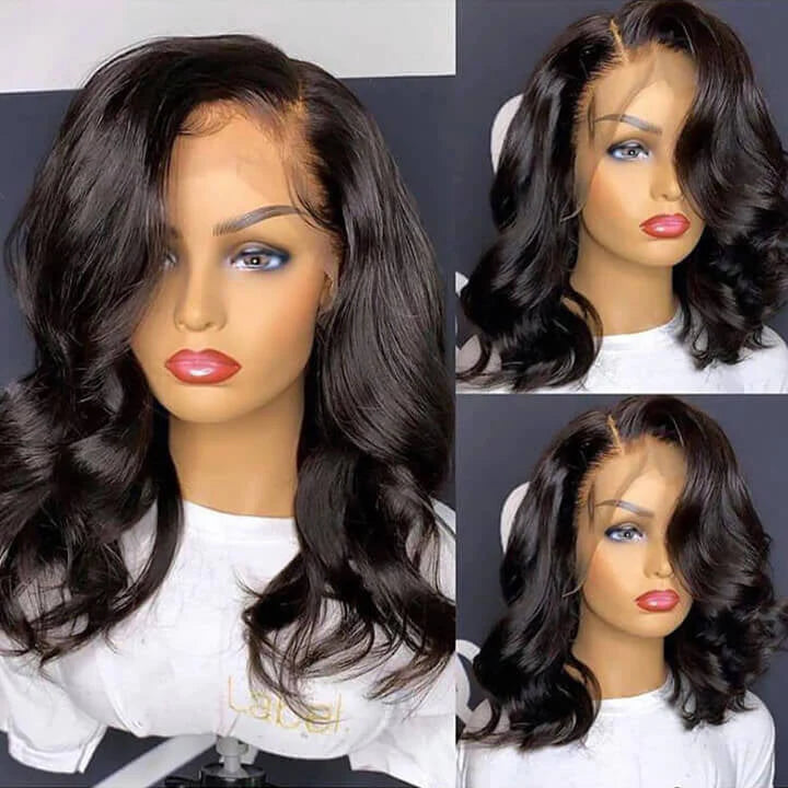 Loose Wavy Glueless Wigs 13x4 Lace Front Pre-Plucked Virgin Human Hair