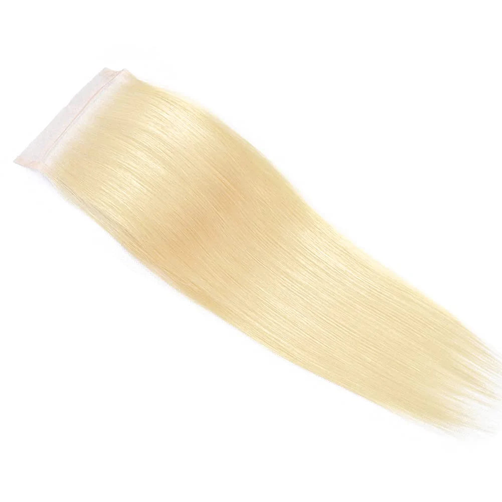 #613 Straight Blonde HD Lace Closure 4"x4"