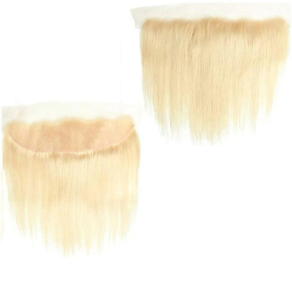 #613 13*4 Straight Blonde Human Hair HD Lace Frontal