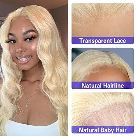 #613 Straight Blonde HD Lace Closure 4"x4"