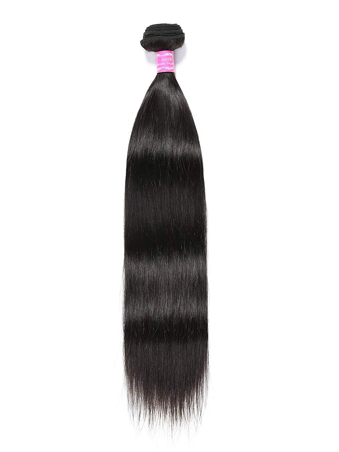 8A Brazilian Straight Human Hair Bundle Natural Black