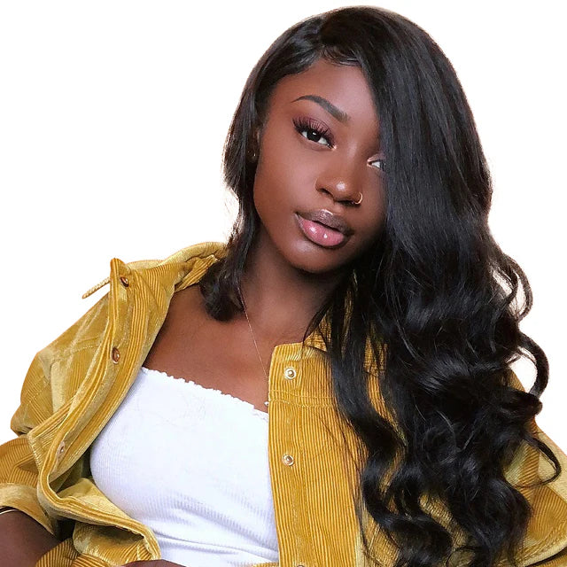 8A Body Wave Brazilian Virgin Human Hair Bundle in Natural Black